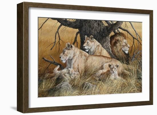 African Family-Trevor V. Swanson-Framed Giclee Print