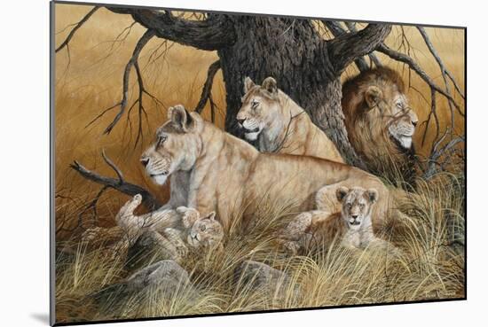 African Family-Trevor V. Swanson-Mounted Giclee Print