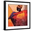 African Fire-Joadoor-Framed Art Print