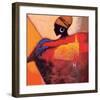 African Fire-Joadoor-Framed Art Print