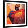 African Fire-Joadoor-Framed Art Print