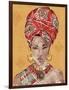 African Flair IV Warm-Anne Tavoletti-Framed Art Print