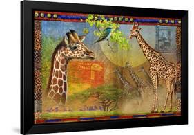 African Giraffe-Chris Vest-Framed Art Print