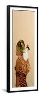 African Lady with 2 Ducks, 2016-Susan Adams-Framed Premium Giclee Print