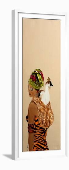 African Lady with 2 Ducks, 2016-Susan Adams-Framed Premium Giclee Print