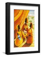 African Life II-Monica Reed-Framed Art Print