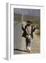 African Man Walks Along Side of Road, Durban, South Africa, 1960-Grey Villet-Framed Photographic Print