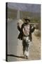 African Man Walks Along Side of Road, Durban, South Africa, 1960-Grey Villet-Stretched Canvas