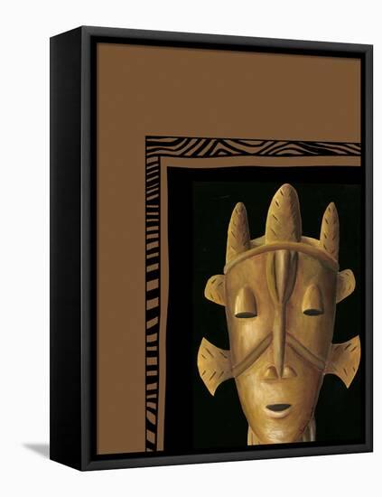 African Mask II-Chariklia Zarris-Framed Stretched Canvas