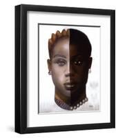 African Mask, no. 25-Laurie Cooper-Framed Art Print