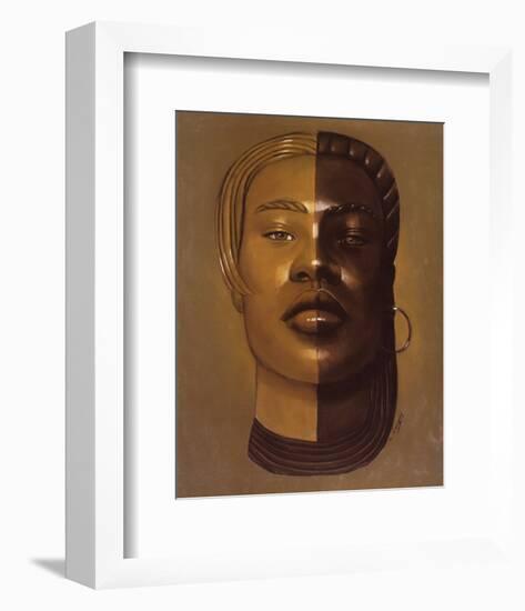 African Mask, no. 29-Laurie Cooper-Framed Art Print