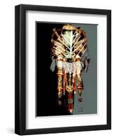 AFRICAN MASKS COLLAGE-Linda Arthurs-Framed Premium Giclee Print