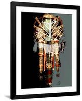 AFRICAN MASKS COLLAGE-Linda Arthurs-Framed Giclee Print