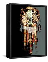 AFRICAN MASKS COLLAGE-Linda Arthurs-Framed Stretched Canvas