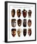 African Masks-null-Framed Art Print