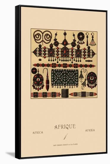 African Metalwork and Beading-Racinet-Framed Stretched Canvas