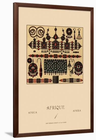 African Metalwork and Beading-Racinet-Framed Art Print