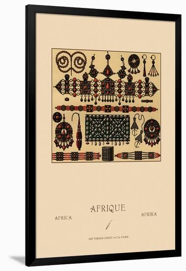 African Metalwork and Beading-Racinet-Framed Art Print