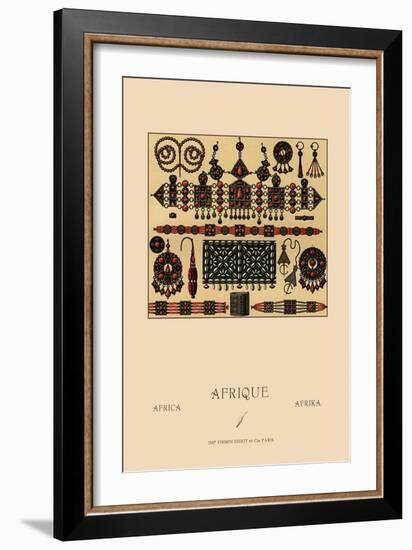 African Metalwork and Beading-Racinet-Framed Art Print