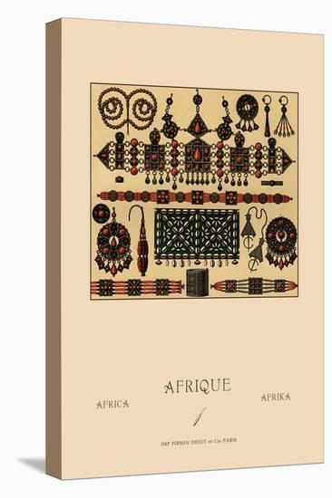 African Metalwork and Beading-Racinet-Stretched Canvas