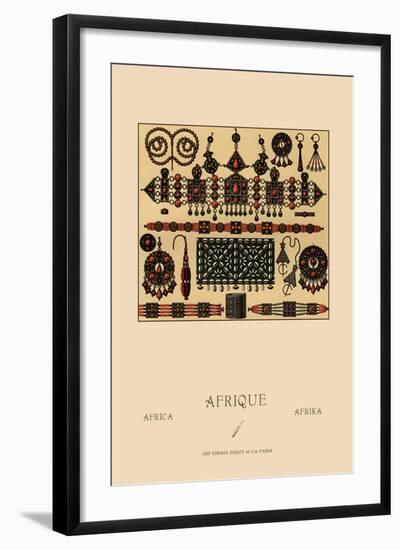 African Metalwork and Beading-Racinet-Framed Art Print