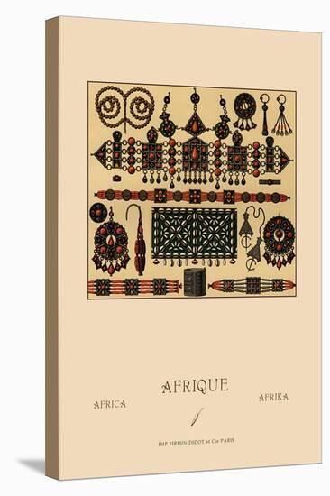 African Metalwork and Beading-Racinet-Stretched Canvas