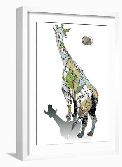 African Moon-HR-FM-Framed Art Print