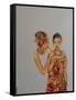 African Mother and Daughter, 2016-Susan Adams-Framed Stretched Canvas