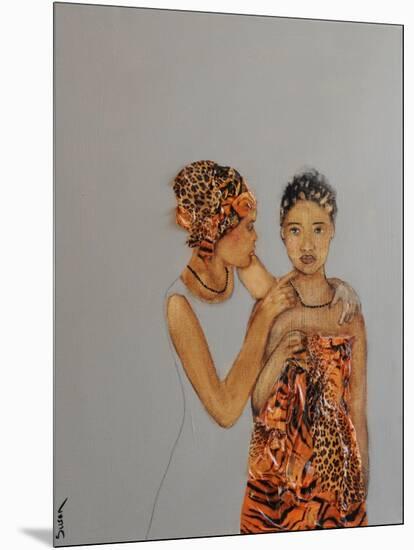 African Mother and Daughter, 2016-Susan Adams-Mounted Giclee Print