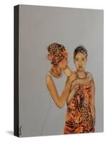 African Mother and Daughter, 2016-Susan Adams-Stretched Canvas