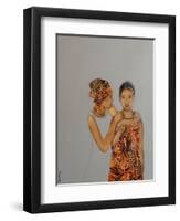 African Mother and Daughter, 2016-Susan Adams-Framed Premium Giclee Print