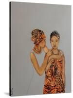 African Mother and Daughter, 2016-Susan Adams-Stretched Canvas