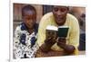 African mother reading the Koran, Lome, Togo-Godong-Framed Photographic Print