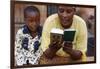 African mother reading the Koran, Lome, Togo-Godong-Framed Photographic Print