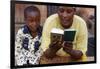 African mother reading the Koran, Lome, Togo-Godong-Framed Photographic Print