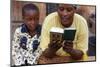 African mother reading the Koran, Lome, Togo-Godong-Mounted Photographic Print