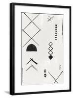 African Motifs II-Isabelle Z-Framed Art Print