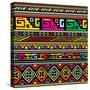 African Pattern Color-valeriya-Stretched Canvas