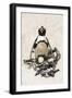 African Penguin Sitting on an Egg (Jackass Penguin), Foxy Beach, Boulders Beach National Park-Kimberly Walker-Framed Photographic Print
