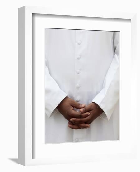 African Priest, Cotonou, Benin, West Africa, Africa-Godong-Framed Photographic Print