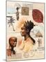 African Profiles-Marc Lacaze-Mounted Art Print