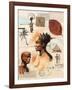 African Profiles-Marc Lacaze-Framed Art Print