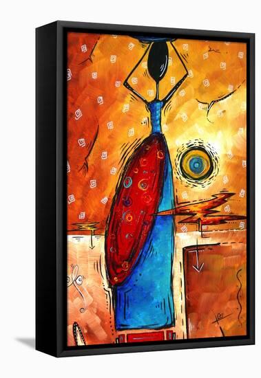 African Queen-Megan Aroon Duncanson-Framed Stretched Canvas