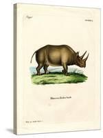 African Rhinoceros-null-Stretched Canvas