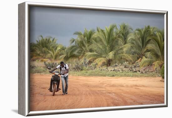 African road, Ouidah, Benin-Godong-Framed Photographic Print