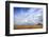 African savanna, golden plains against blue sky with clouds, Masai Mara Game Reserve, Kenya, East A-null-Framed Photographic Print