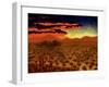 African Sunset-John Newcomb-Framed Giclee Print