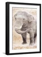African Traveling  Animals Elephant-Jace Grey-Framed Art Print