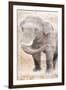 African Traveling  Animals Elephant-Jace Grey-Framed Art Print