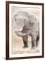 African Traveling  Animals Elephant-Jace Grey-Framed Art Print